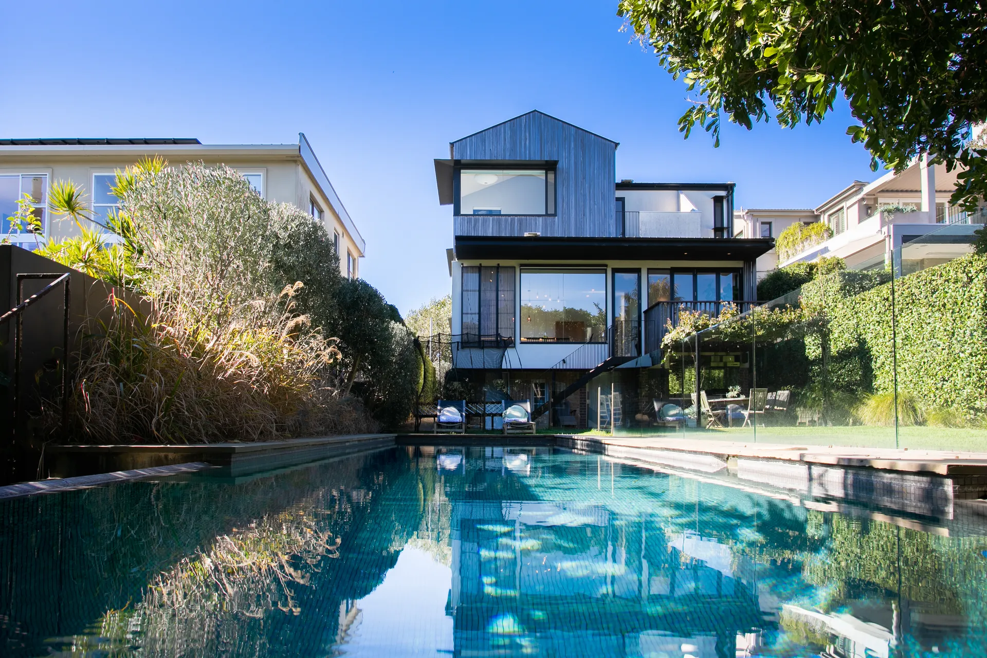 accommodation with pool