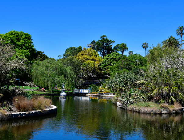 Royal Botanic Garden in Full Spring Bloom